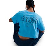 Nike - Camiseta Sportswear Crop Mujer, Mujer, University Blue, M