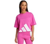 Adidas - Camiseta Essentials Big Logo Boyfriend, Mujer, Black, XS