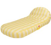 Flamingueo Tumbona flotador hinchable piscina pvc amarilla