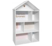 MueMue Estantería casita bazar mdf rosa 114x73.5x30 cm