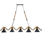 Mauro Ferretti Lámpara de araña de metal y cuerda cm 130x20x80