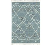 Nazar Alfombra bereber turquesa 200x290 estilo étnico