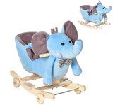 Homcom Caballito balancín infantil 60x35x45 cm azul