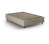Dmora Cama tamaño queen en tejido beige 120x190 cm