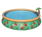 Bestway Juego De Piscina Inflable Paradise Palms Fast Set 457x84 Cm