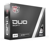 Wilson Bolas de Golf DUO Soft - Caja 12 Unidades - Bolas de Golf Blancas - Pelota más Blanda del Mercado - 4 Packs de 3 Bolas de Golf - Pelotas de Golf