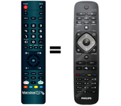 Mando a distancia programado para TV modelo 39PFL3188 de PHILIPS