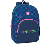 Bolsas y mochilas Mochilas Safta Mochila Benetton Damero Azul