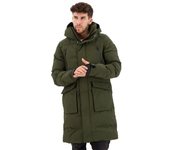 Ropa hombre Chaquetas Superdry Chaqueta Acolchada Longline Verde