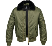 Brandit Chaqueta Ma2 Fur Collar Verde