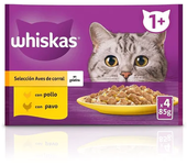 WHISKAS SELECCION AVES 13X4X85GR