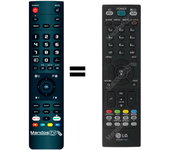 Mando a distancia programado para TV modelo 32LG300C AEU de LG