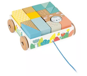 Carrito con cubos paseo Janod Pure
