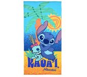 New Import - Toalla Infantil Stich - Microfibra Estampado - 100% Poliéster 70x140cm - Ideal para la Playa o Piscina
