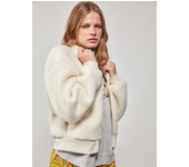 Gisela - Chaqueta tipo bomber en tejido borrego, cálida y a la moda