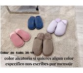 Zapatillas Casa Hombre y mujer  Suaves Pantuflas Cálidas Antideslizantes con Punta Cerrada Calientes Invierno Otoño Interior Exterior，color aleatorio36-41,color aleatorios 41-46