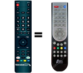 Mandos.tv 8600 HD para IRIS mando a distancia programado