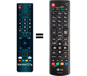 Mandos.tv 49SM3C para LG mando a distancia programado