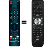 Mandos.tv DUO2 para VU- mando a distancia programado