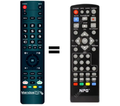 Mandos.tv DHT318M para NPG mando a distancia programado