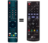 Mandos.tv BP250 para LG mando a distancia programado