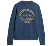 Superdry Sudadera Lo-fi Outdoors Graphic Azul