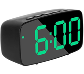BIT Reloj Despertador Electrónico LED de Doble Uso, Reloj de Estilo Minimalista con Batería recargable