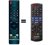 Mandos.tv DMP-BDT310EG para PANASONIC mando a distancia programado