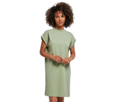 Build Your Brand Vestido Corto De Manga Corta Extended