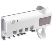 Esterilizador De Cepillo De Dientes Con Luz UV Y Energía Solar Soporte Para Cepillo Y Despachador De Pasta De Dientes Para Baño Doméstico