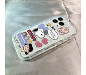 Cartoon Snoopy Phone Case For Iphone 7 8 Plus X Xr Xs 16 15 11 12 13 XR XS Mobile IPhones 13 Pro Max Soft Transparent Case Y2k