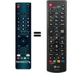 Mando a distancia programado para TV modelo 55SM5KE-B de LG