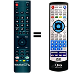 Mandos.tv JENAS-DVD+TDT para I-JOY mando a distancia programado