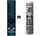 Mando a distancia programado para TV modelo TX-55EXT686 de PANASONIC