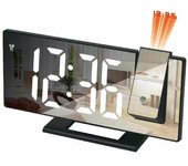 Reloj despertador LED ajustable, pantalla de hora y temperatura de 12/24 horas, alimentación por USB, adecuado para personas que duermen profundamente, para uso en el hogar y la oficina.