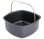 Carbon Steel Square Cake Baking Basket Non-stick with Handle Air Fryer Liner 7/8inches Air Fryer Accessories Kitchen