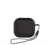 Suitable for 2024 AirPods 4 Shockproof and Anti-fall Soft Silicone Headphone Charging Case Protective Cover with Lanyard