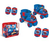 Mondo toy  Toys Ruedas Ajustables Niños,  Set de Patines Infantiles con Protecciones, Talla 22 a 29, Dibujo Animado, Multicolor, 40 x 40 x 40 cm Dodelo Spideman Frozen Unicornio