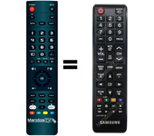 Mando a distancia programado para TV modelo HG32ND470 de SAMSUNG
