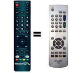 Mando a distancia programado para TV modelo LCDTV-010190 de SHARP