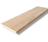 Peldaño de Escalera en Madera de Roble Laminado Interior 3x32x120 cm