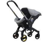 EU Children Store - Cochecito de bebé 4 en 1, carrito multifuncional de paisaje alto, puede sentarse, ligero, reclinable, plegable