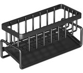 Escurridor de acero inoxidable para fregadero de cocina, soporte de esponja para almacenamiento de grifo, jabón, toallero, estante organizador, accesorios de cocina