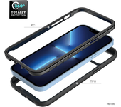 Funda de teléfono móvil sólida de color para Apple iPhone Carcasa trasera para el marco