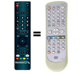 Mando a distancia programado para COMBI modelo DRVA2635 de FUNAI