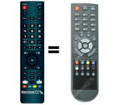 Mandos.tv XC1 DVB-C para GLOBO mando a distancia programado