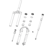 Rockshox Conjunto De Amortiguador Crown Rl Recon Boost Tk/rl B1