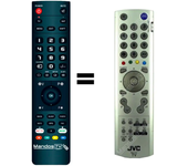 Mandos.tv RM-C1821 para JVC mando a distancia programado