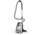Severin BC7045 S Power - Aspirador con Bolsa 750W, Accesorios, Silencioso, Ruedas 360, Color Gris