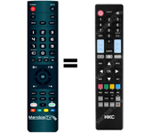 Mandos.tv HKC 16M4 para HKC mando a distancia programado